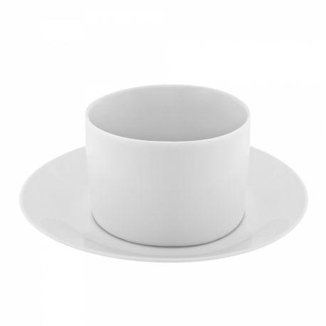 Royal White Can Cup/Saucer (No Handle)