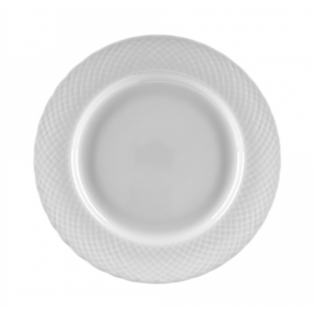 White Wicker Bread & Butter Plate