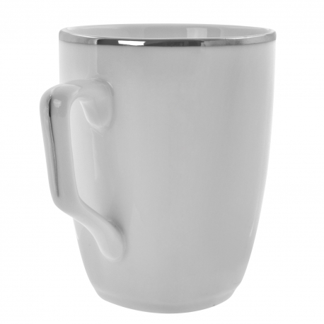 Lotus Silver Line Square Mug