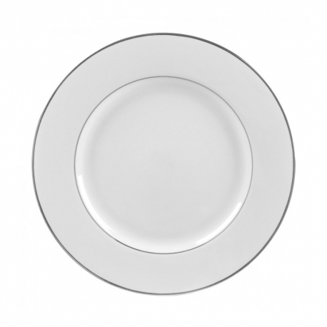 Silver Double Line Charger Plate