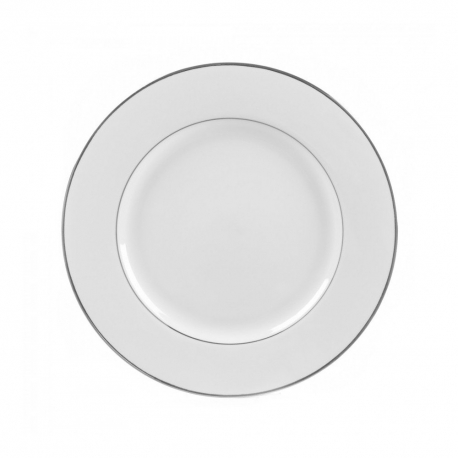 Silver Double Line Dinner Plate