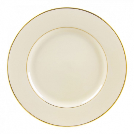 Cream Double Gold Charger Plate