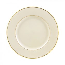 Cream Double Gold Dinner Plate