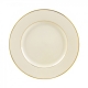 Cream Double Gold Luncheon Plate