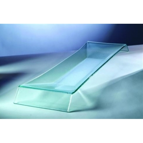 Tahoe Glass  Glass Platter W/Metal Stand