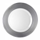 Saturn Silver Glass Charger Plate