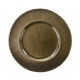 Metallic Bronze Glass Charger Plate