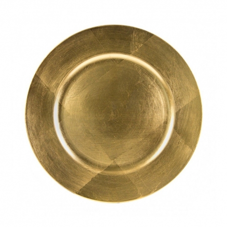 Lacquer Round Green Charger Plate