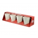 Square Box Sets - Red Square Mug Set Of 4