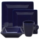 Nova Cobalt 16 Pc Sq Dinner Set